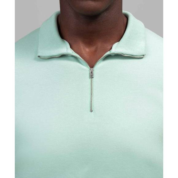 NEW RON DORFF cotton piqué polo in pistachio green - Picture 3 of 4